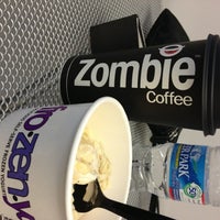 Photo taken at Zombie Coffee at FrozenYo by Erin S. on 11/2/2012