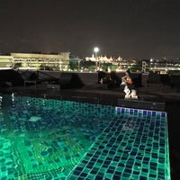 Photo taken at Rooftop Pool by Alexander K. on 10/18/2018