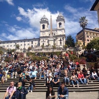 Photo taken at Piazza di Spagna by Irina K. on 4/21/2013