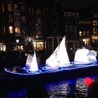Photo taken at Amsterdam Christmas Canal Parade by MK on 12/15/2012