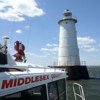 Photo taken at Great Beds Lighthouse by Danny 🚒 on 5/11/2012