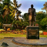Photo taken at Griffith Jenkins Griffith Statue by Jim Techfrog A. on 12/18/2011