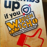 Photo taken at Which Wich? Superior Sandwiches by Paula C. on 5/17/2012