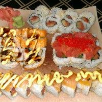 Photo taken at Akashi Japanese Grill &amp;amp; Sushi Bar by Tamara on 4/20/2012