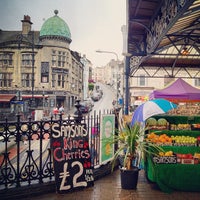 Photo taken at Brighton Station Fruit Stall by Tim F. on 8/8/2012