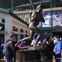 Photo taken at Billy Williams Statue by Lou Cella by Robert S. on 4/5/2012