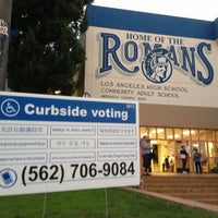 Photo taken at Voting At Los Angeles High School by Jeff H. on 11/7/2012