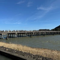 Photo taken at Togetsu-kyo Bridge by Ekkapong T. on 3/28/2024