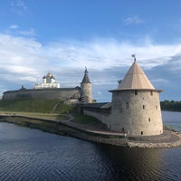 Photo taken at Набережная Псковы by Denis A. on 7/2/2019