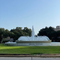 Photo taken at Mecom Fountain by Aptraveler on 9/4/2021
