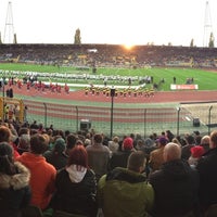 Photo taken at Friedrich-Ludwig-Jahn-Stadion by Joachim S. on 10/13/2012