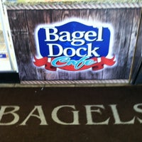 Photo taken at Bagel Dock Cafe by Joseph L. on 11/22/2012