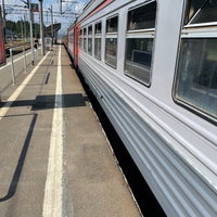 Photo taken at Ж/д станция Рощино by Mr.Korobov on 7/10/2021