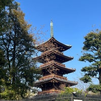 Photo taken at The Five-storied Pagoda of the Former Kan&amp;#39;ei-ji Temple by GAN C. on 3/13/2023