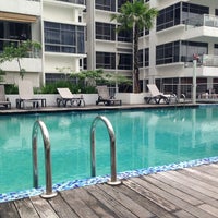Photo taken at Swimming Pool @ Atrium Residences by Kevin S. on 12/28/2012