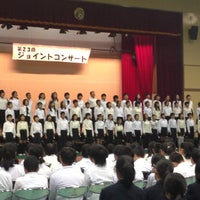 Photo taken at 足立区立第十二中学校 by Julie M. on 11/7/2012