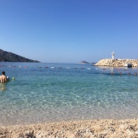 Photo taken at Kalkan Beach by Elif A. on 9/3/2017