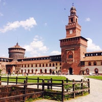 Photo taken at Sforza Castle by Benan Ö. on 10/8/2015