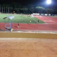 Photo taken at Temasek Polytechnic Soccer Field by Nina W. on 1/14/2013