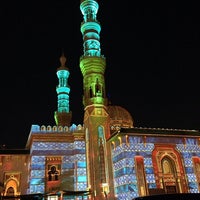 Photo taken at Al Majaz Mosque by Riham A. on 2/13/2014