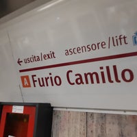 Photo taken at Metro Furio Camillo (MA) by Giorgio M. on 11/18/2019