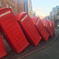 Photo taken at &amp;quot;Out of Order&amp;quot; David Mach Sculpture (Phoneboxes) by Sibel Ç. on 11/12/2017