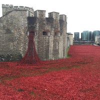 Photo taken at Blood Swept Lands and Seas of Red - Tower of London WW1 Poppy Memorial by Jim H. on 11/12/2014