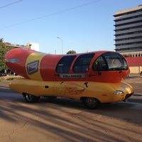 Photo taken at Weinermobile by Janell M. on 8/10/2013