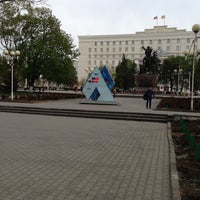 Photo taken at Остановка &amp;quot;Ворошиловский&amp;quot; by Yakov S. on 4/25/2013