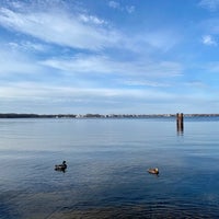 Photo taken at Bootssteg am Müggelsee by Andreas H. on 3/29/2021