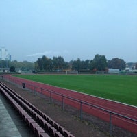 Photo taken at Stadion Friedrichsfelde by Andreas H. on 10/12/2013