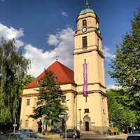 Photo taken at Hoffnungskirche by Andreas H. on 8/28/2013