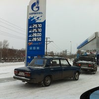 Photo taken at Газпромнефть АЗС № 56 by Novik I. on 11/26/2012
