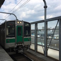 Photo taken at Nagamachi Station by てる ハ. on 3/18/2017