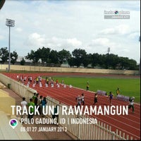 Photo taken at Velodrome Athletic Track by Idaa B. on 1/27/2013