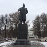 Photo taken at Памятник Ленину by LB on 4/4/2018