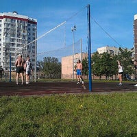 Photo taken at стадион школы #557 by Катерина К. on 6/2/2013