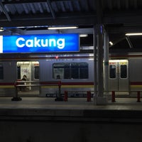 Photo taken at Stasiun Cakung by Aisyah Putri R. on 3/10/2019