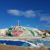 Photo taken at Salvation Mountain by kat S. on 12/24/2016