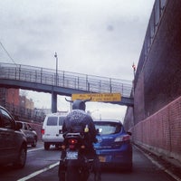 Photo taken at Footbridge over The BQE by Evelyn C. on 1/13/2013