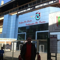 Photo taken at Hüseyin Avni Aker Stadyumu by Ahmet B. on 4/13/2013