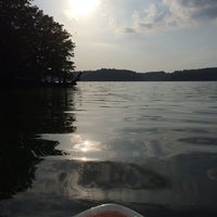 Photo taken at PADDLE BOARD YOGA @ EAGLE CREEK by Ann J. on 8/25/2014