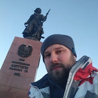 Photo taken at Памятник основателям Иркутска (Яков Похабов) by Vladimir K. on 1/29/2018