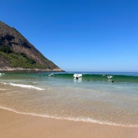 Photo taken at Praia de Itacoatiara by Rachel D. on 4/23/2024