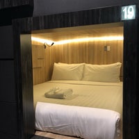 Photo taken at Cube Boutique Capsule Hotel by Tina K. on 2/26/2019