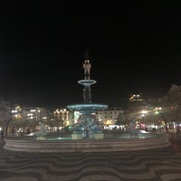 Photo taken at Rossio Square by Lieselotte V. on 3/23/2019