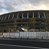 Photo taken at Olympic Stadium Construction Site by Takeshi W. on 11/20/2019