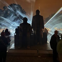 Photo taken at Marx-Engels-Denkmal by Matteo G. on 10/8/2023