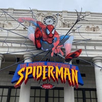 Photo taken at The Amazing Adventures of Spider-Man - The Ride 4K3D by Javier G. on 10/14/2023