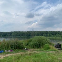 Photo taken at Булатниковский пруд by Игорь А. on 7/18/2021